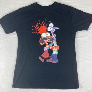 Inside Out 2 Kids T-Shirt Size L 14 Black Disney Pixar Movie Graphic Tee
